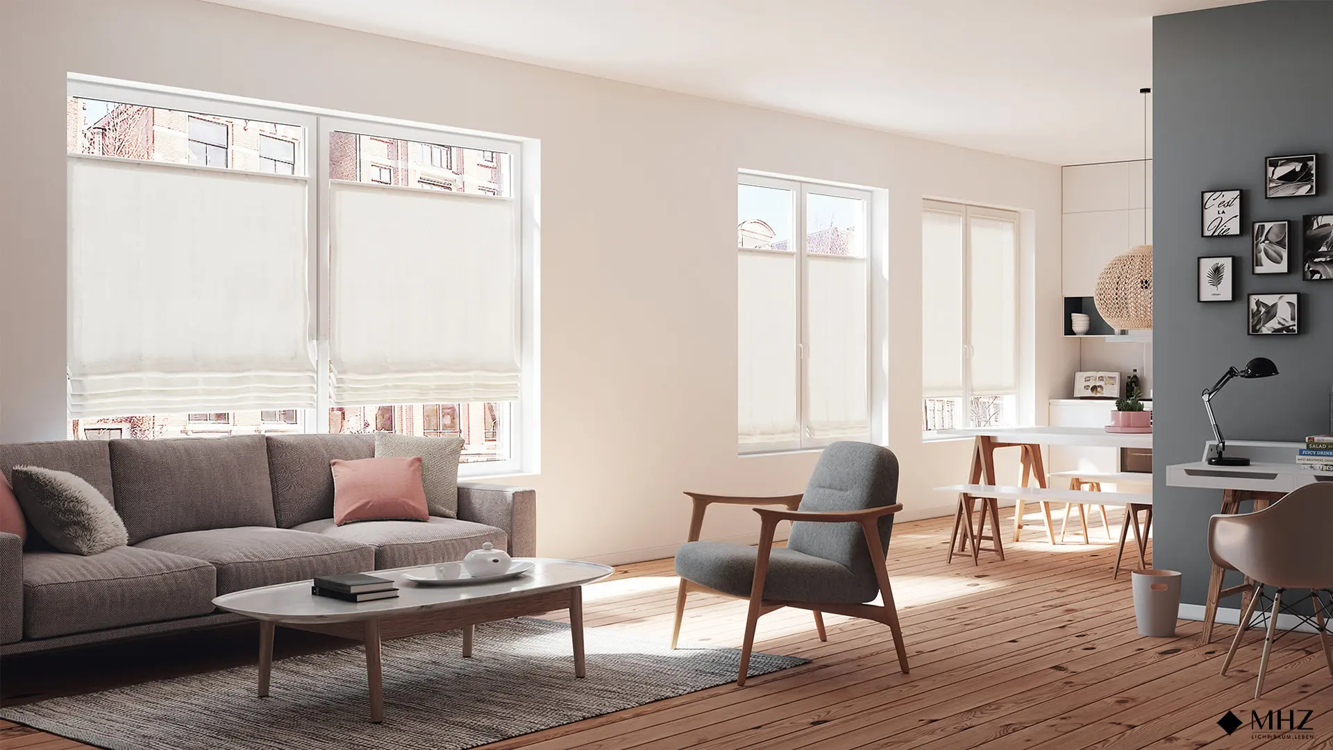 Raffrollo MHZ-Pforzheim Rau-Raumdesign