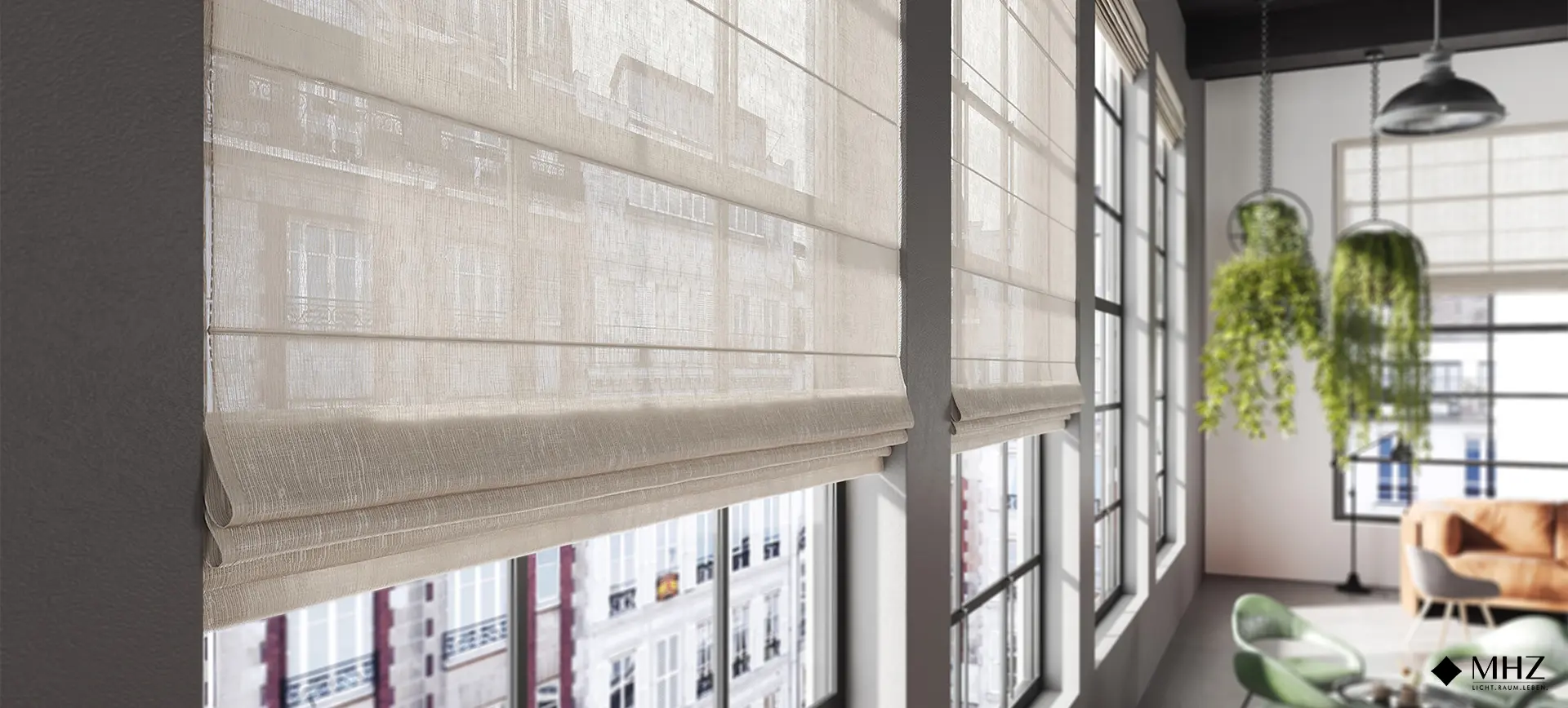 Raffrollos MHZ Pforzheim Rau-Raumdesign