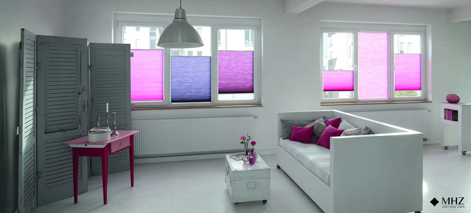 Wabenplissee MHZ Pforzheim Rau-Raumdesign